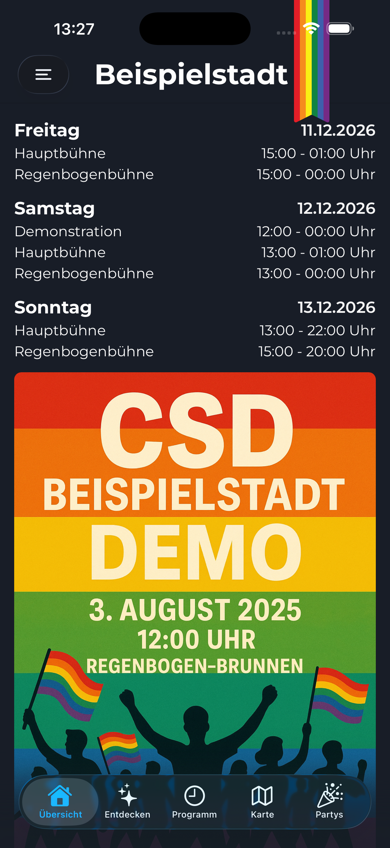 App Screenshot: Kartenansicht