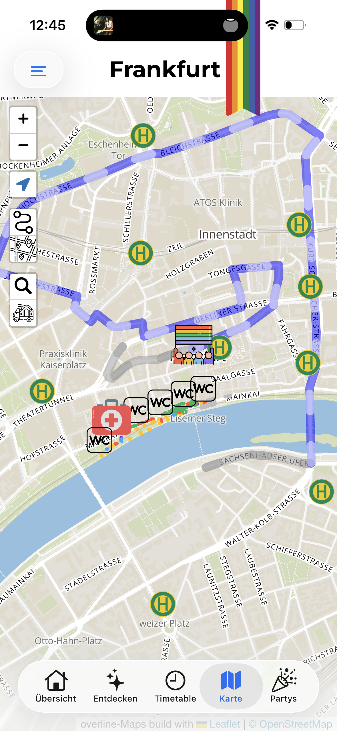 App Screenshot: Empfehlungen